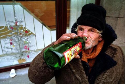 Traktion auf Alkohol und seine Behandlung